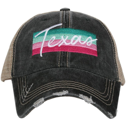 Texas Striped Trucker Hats