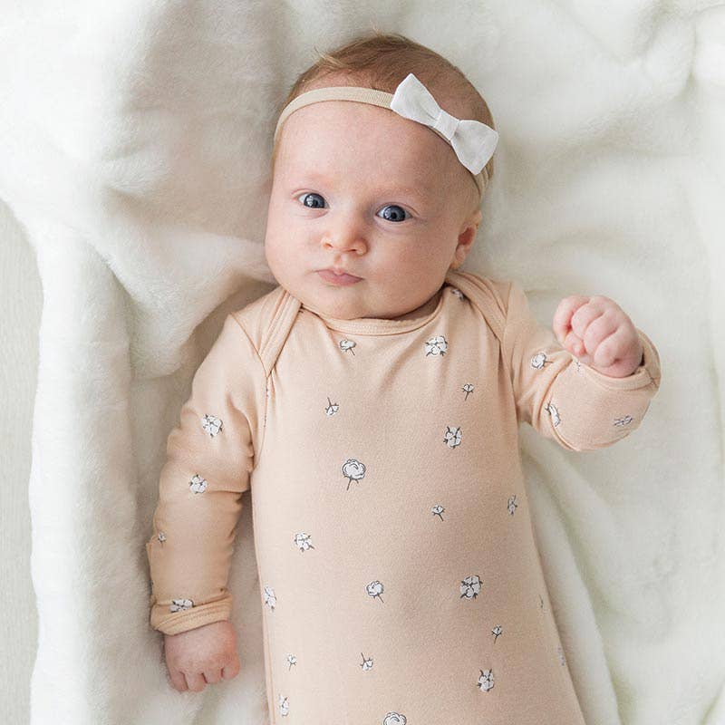 Pink Cotton Blossom Knotted Gown