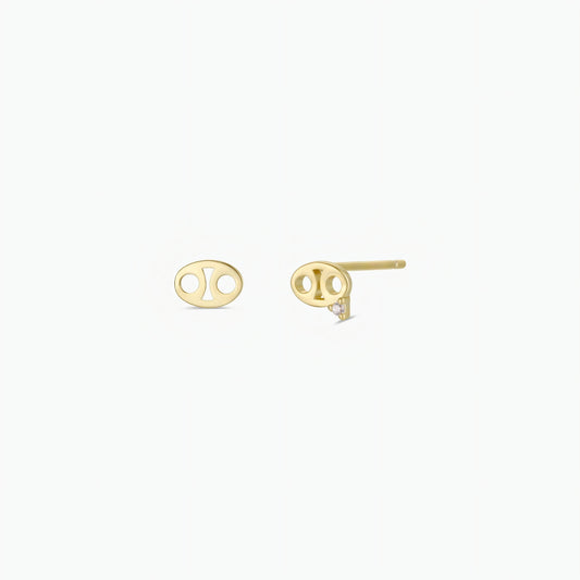 Zodiac Gold Earrings - Cancer