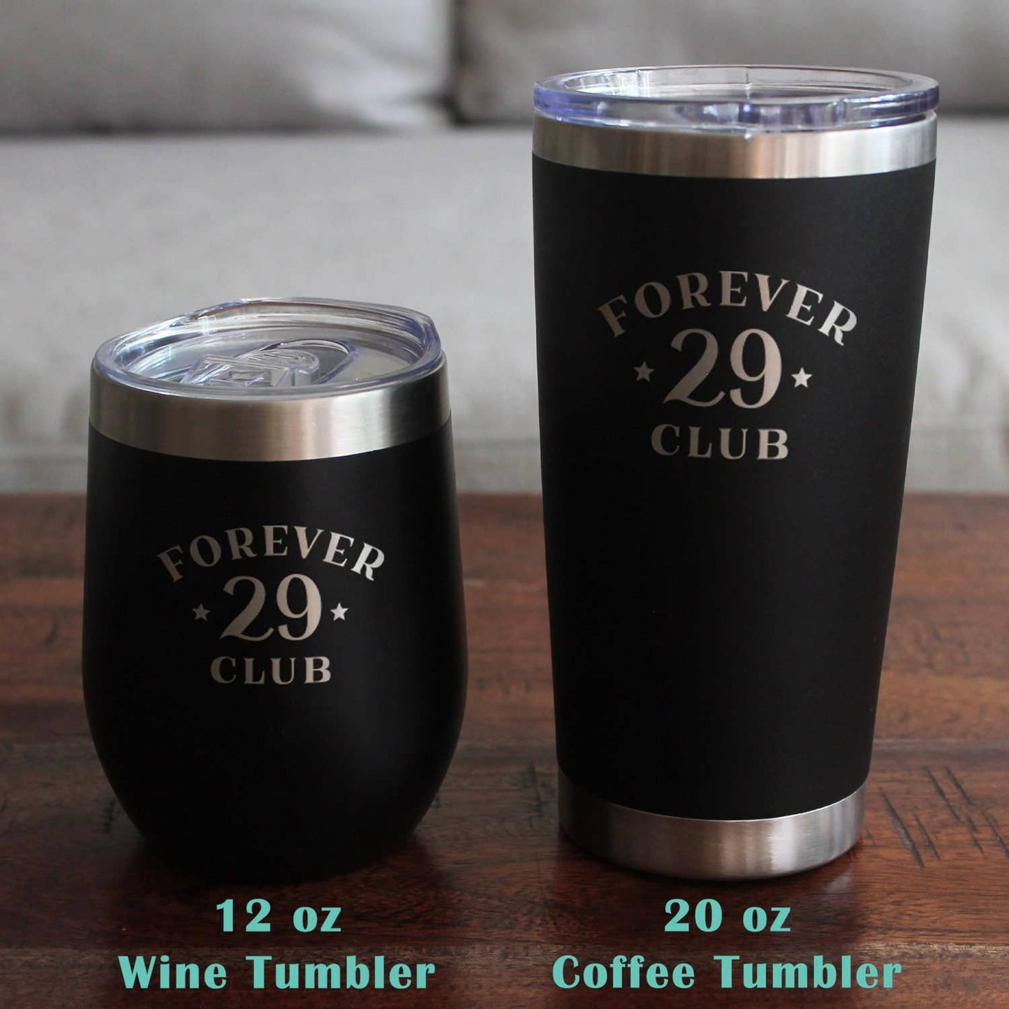 Forever 29 Stemless Wine Glass