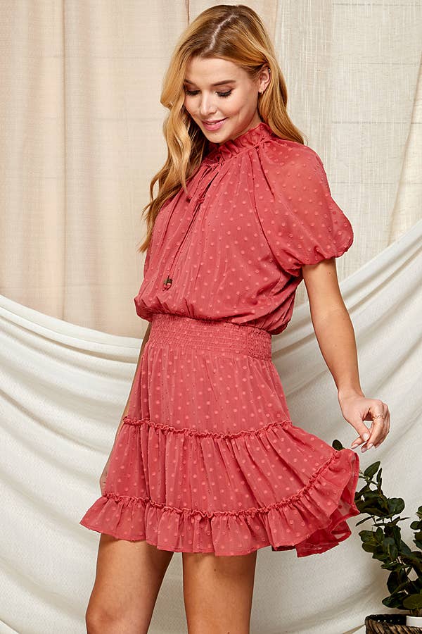 Swiss Dot Semi-Sheer Women's Dress 5181IMD