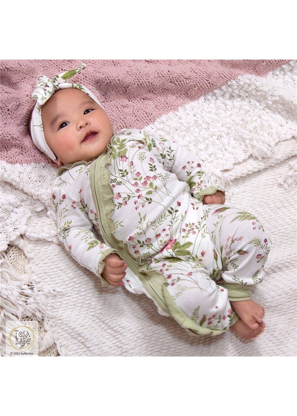 Pretty Petals Bamboo Zipper Romper - Mommy and Me