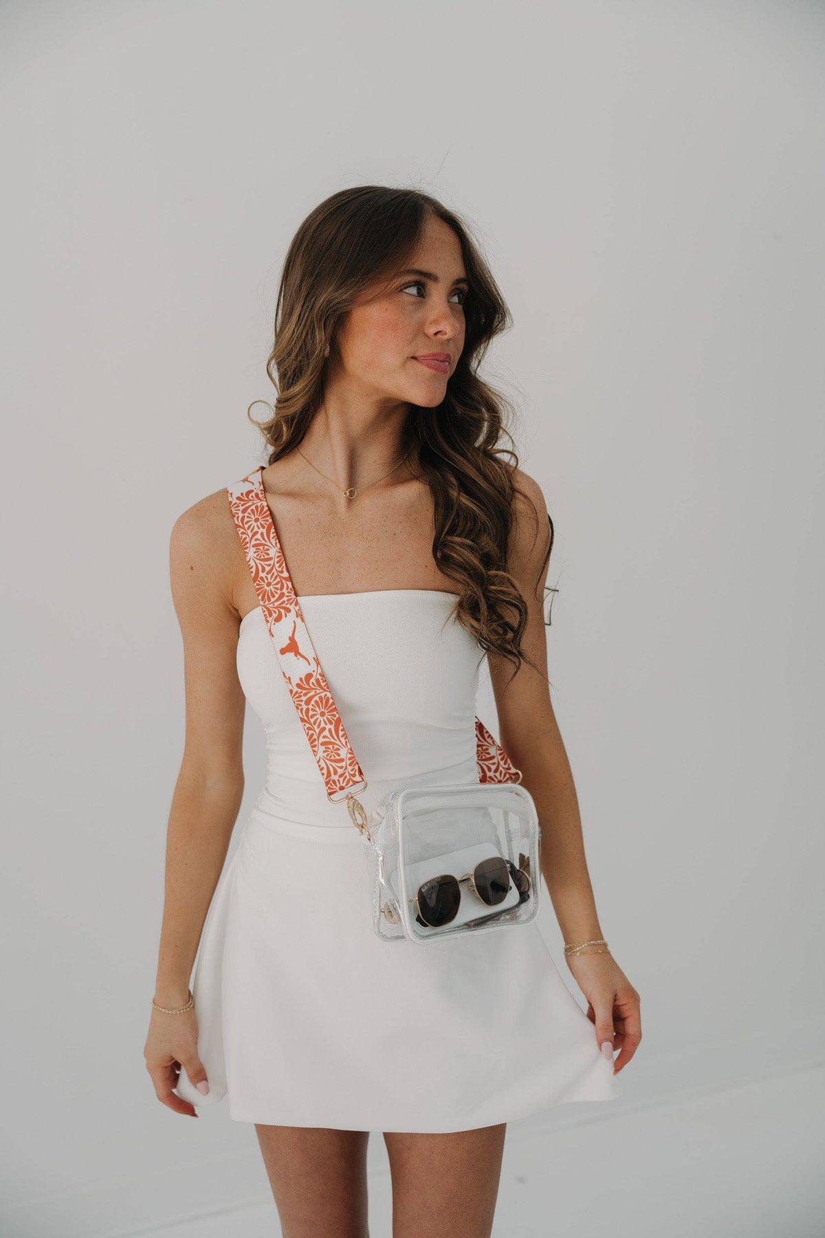 Floral Purse Strap – 1.5" - Texas Longhorns
