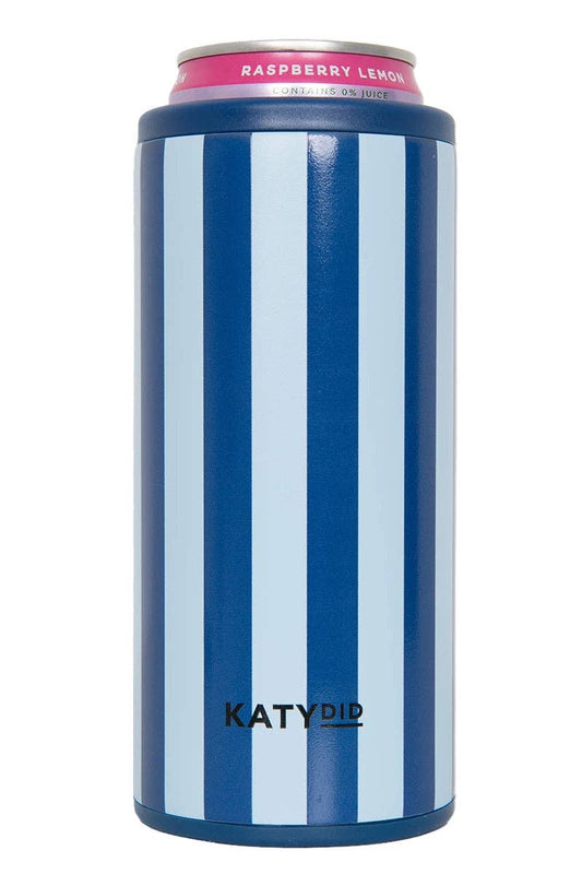 Light Blue and Navy Can Insulator