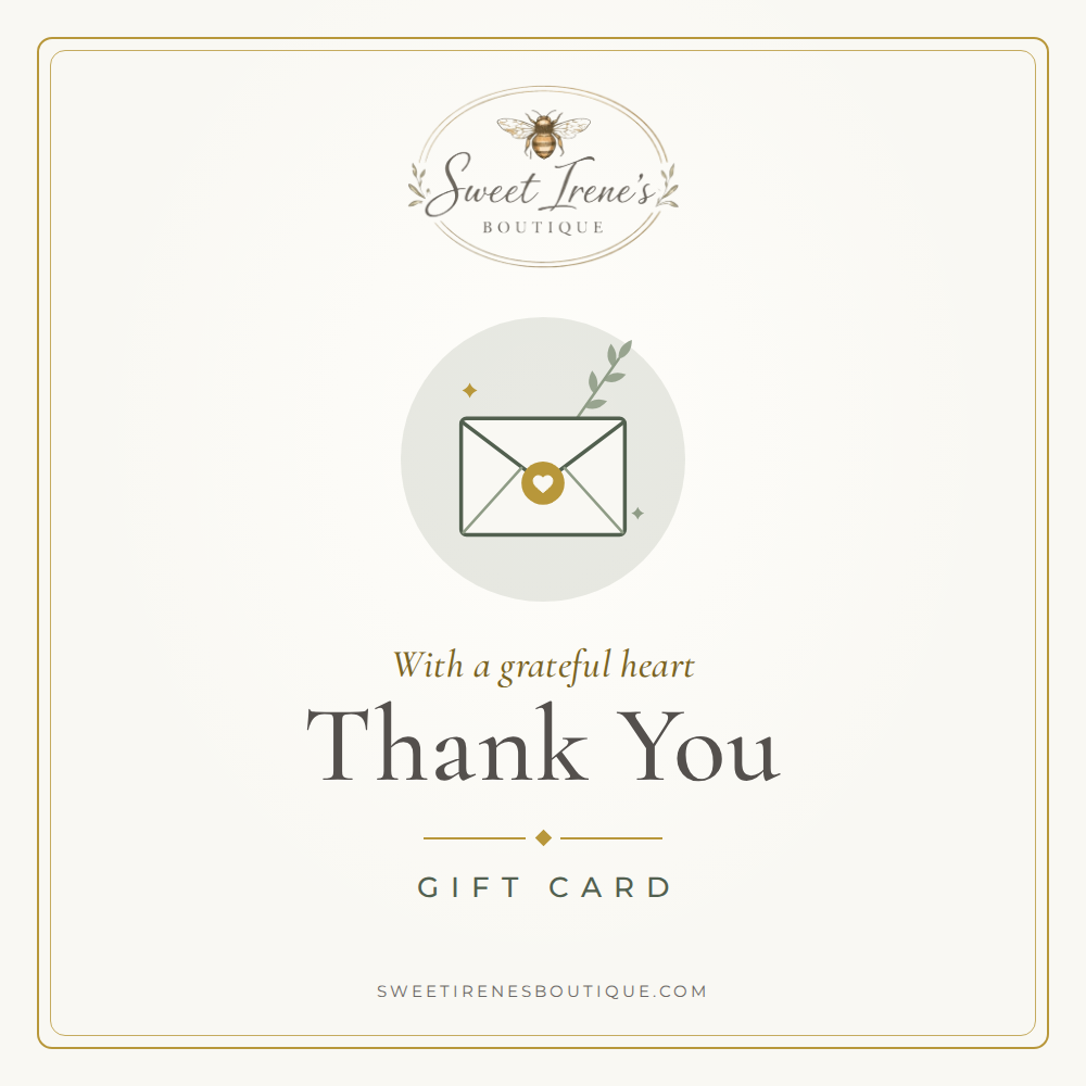 Sweet Irene's Thank You gift card