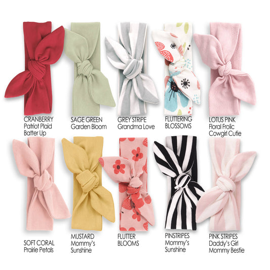 Soft Cotton Baby Girl Headbands – Adjustable One Size