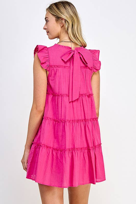 Sleeveless Ruffle Tiered Babydoll Dress 5155IMD