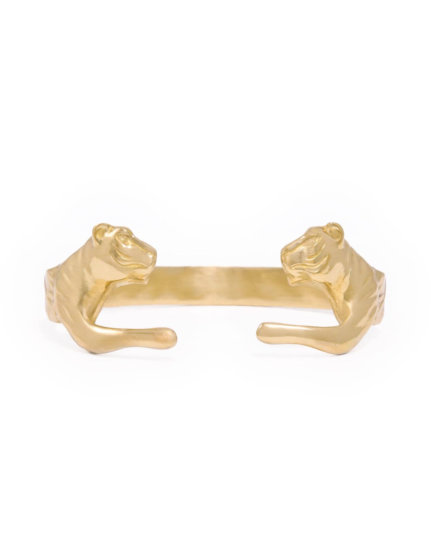 Bianca Tiger Cuff Bangle Brass