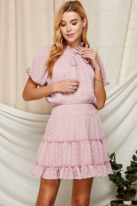 Swiss Dot Semi-Sheer Women's Dress 5181IMD