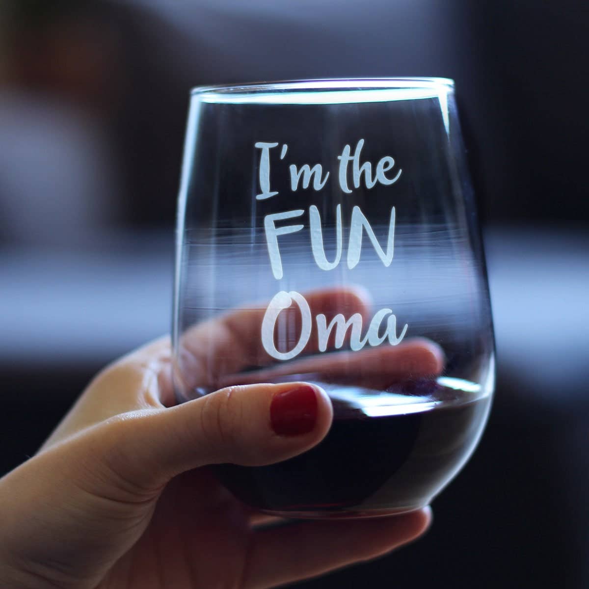 Fun Grandma Stemless Wine Glass