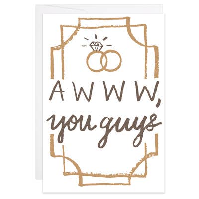 Awww, You Guys - Enclosure Card - Wedding Card