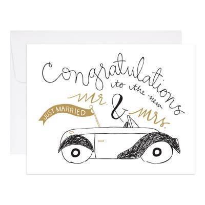 Getaway Car - Wedding Card