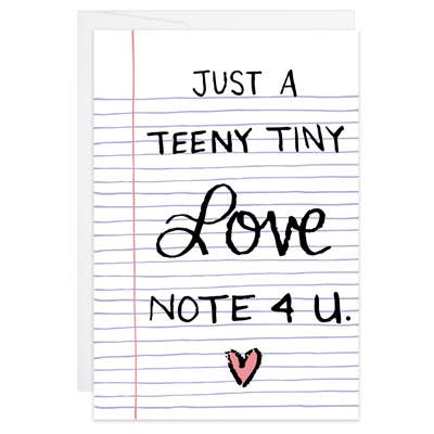 Teeny Tiny Love Note - Enclosure Card - Love Card