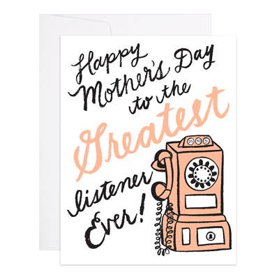 Great Listener Mom - Mother's Day Card
