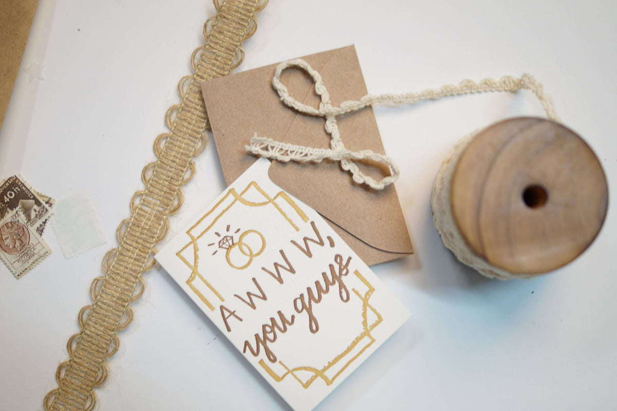 Awww, You Guys - Enclosure Card - Wedding Card