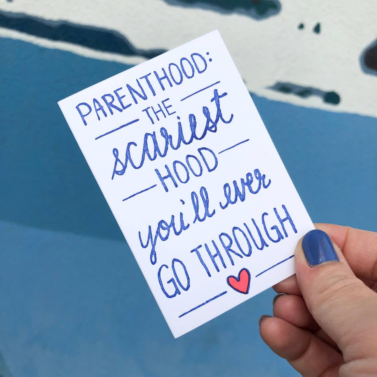 The Scariest Hood - Enclosure Card - Halloween Card