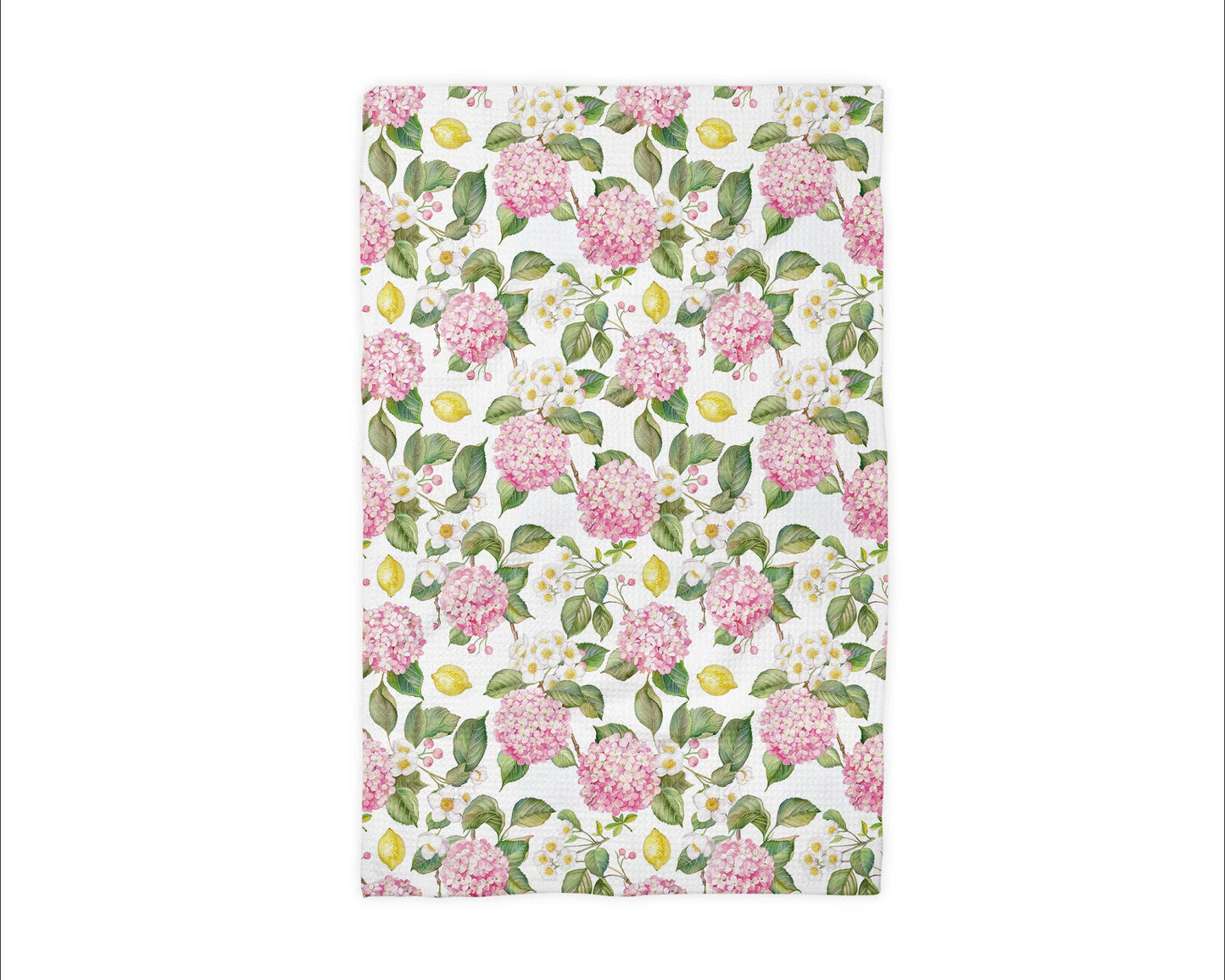 Hydrangea Lemon Chinoiserie Kitchen Towel