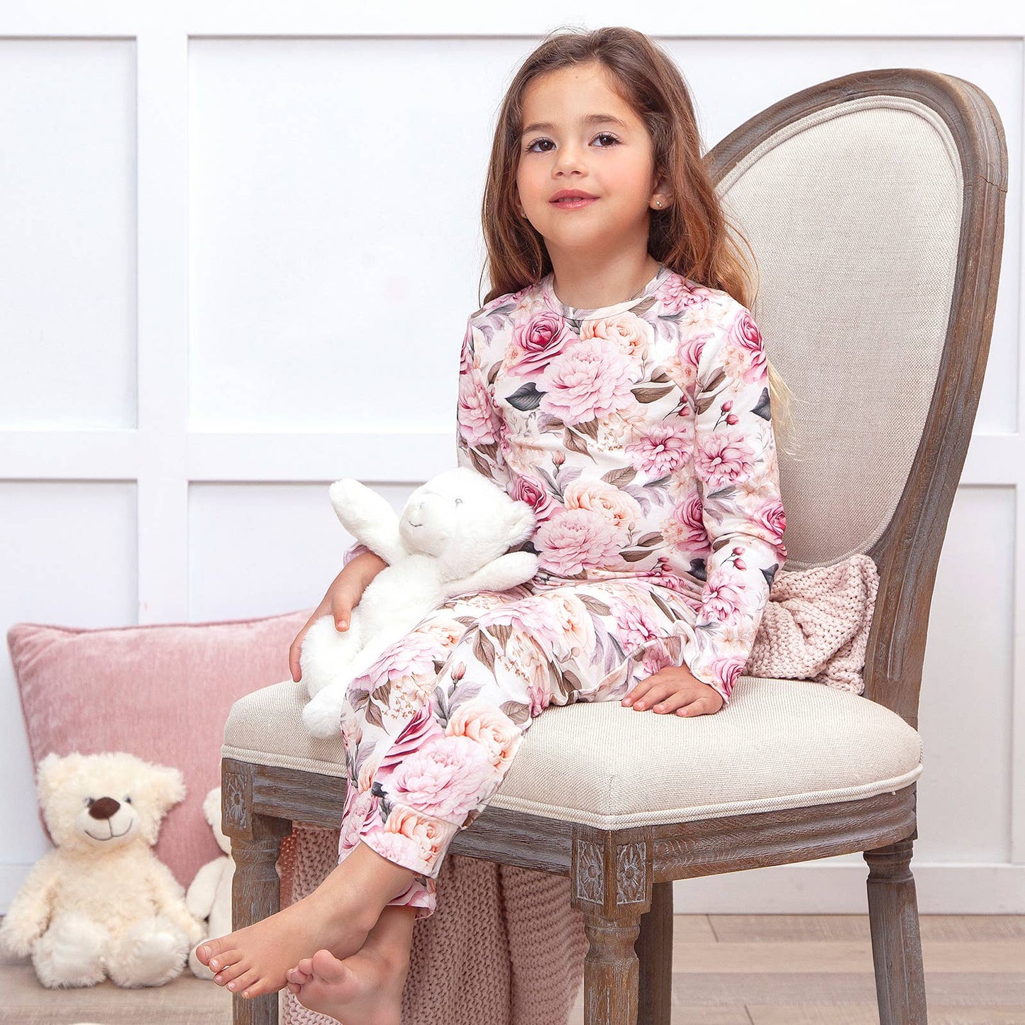 Garden Floral Matching Family Pajamas – Soft Bamboo - Gift