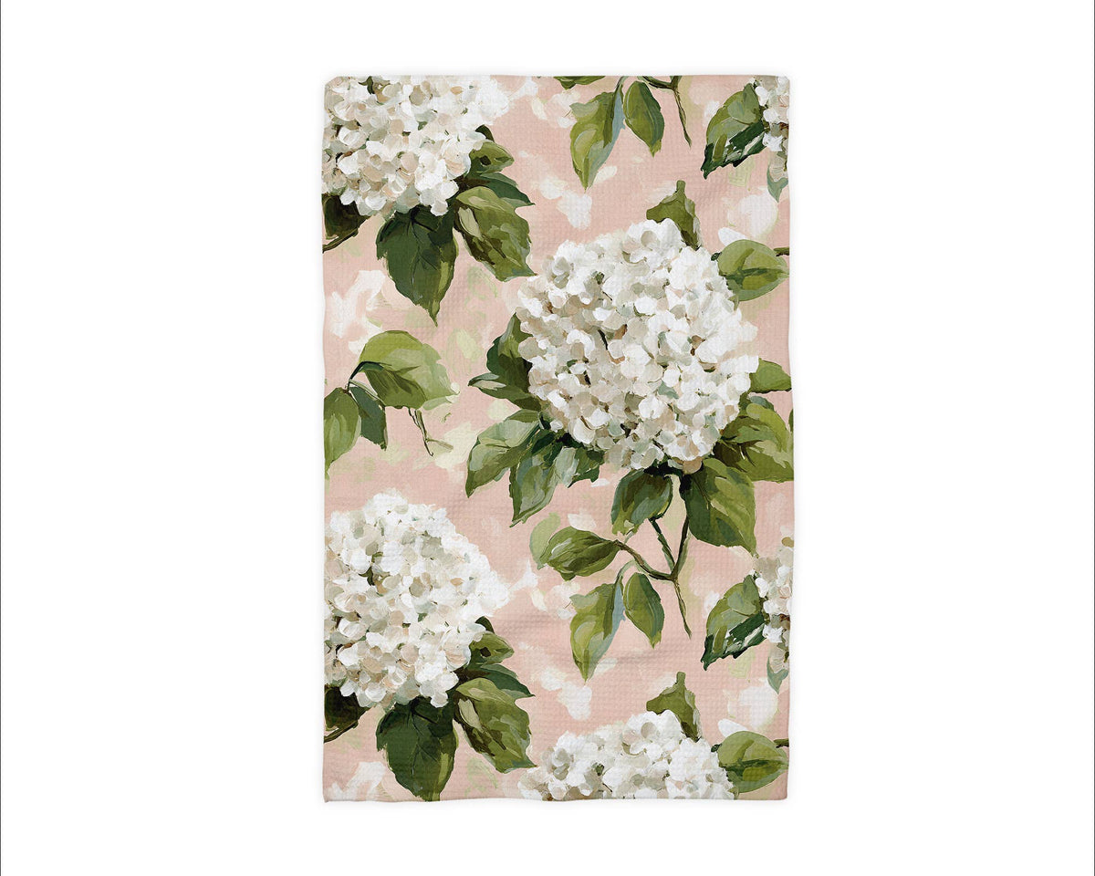 Hydrangea Flower Chinoiserie Kitchen Towel