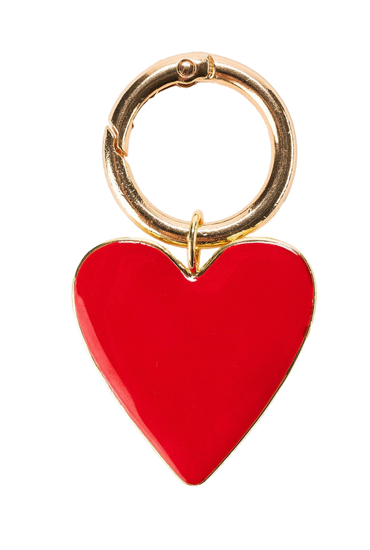 Enamel Heart Bag Charm
