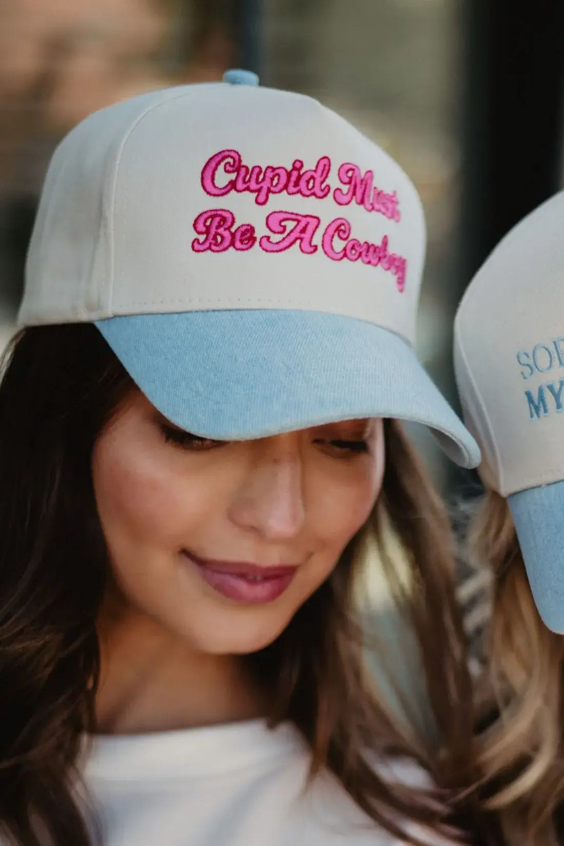 Cupid Must Be A Cowboy Vintage Trucker Hats