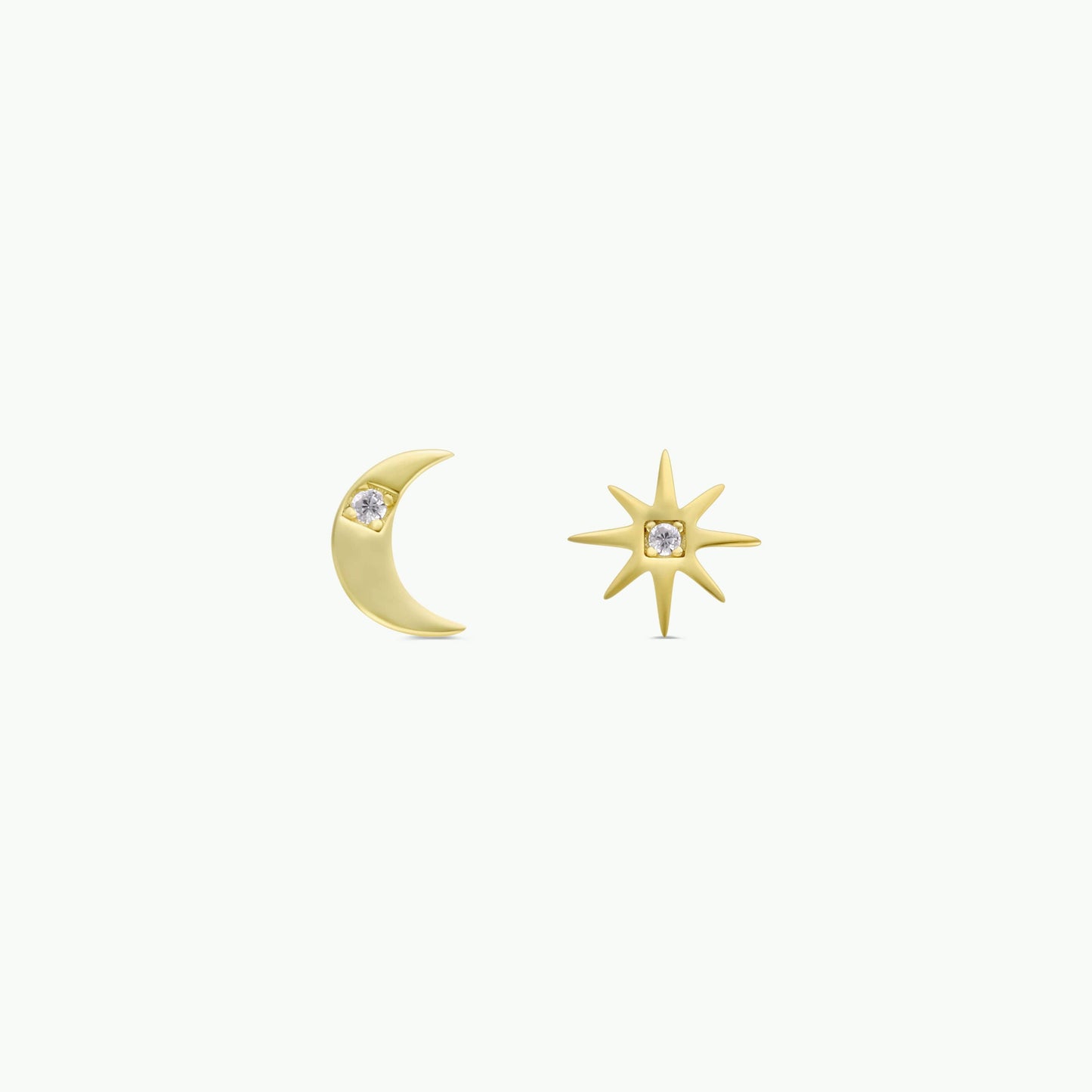 Complements - Sun & Moon - Gold Earrings