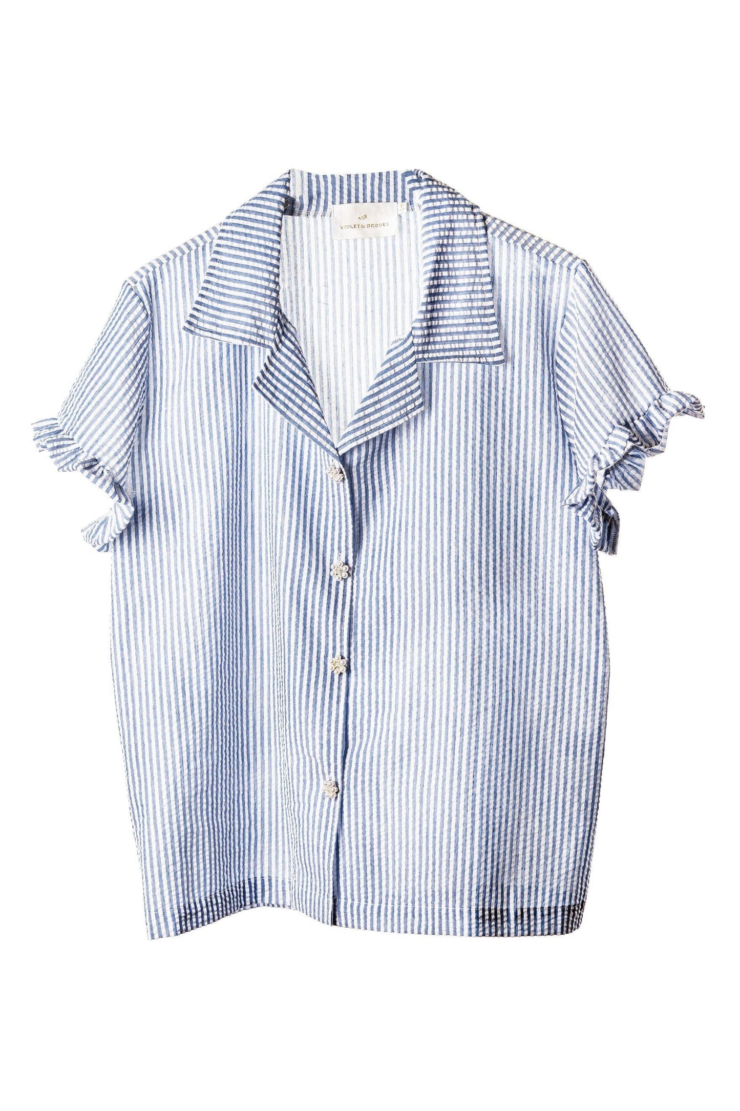 Skylar Short Sleeve Ruffle Top
