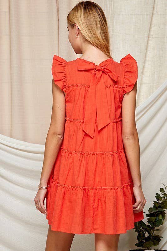 Sleeveless Ruffle Tiered Babydoll Dress 5155IMD