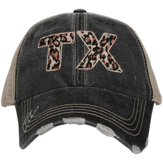 Texas TX Leopard State Hat