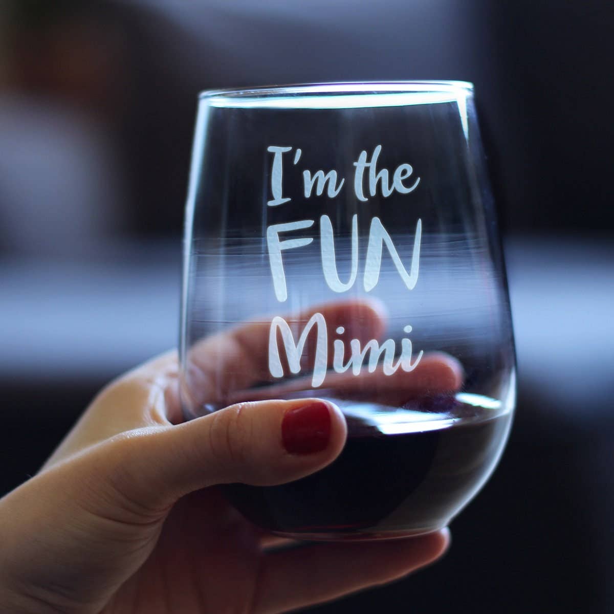 Fun Grandma Stemless Wine Glass
