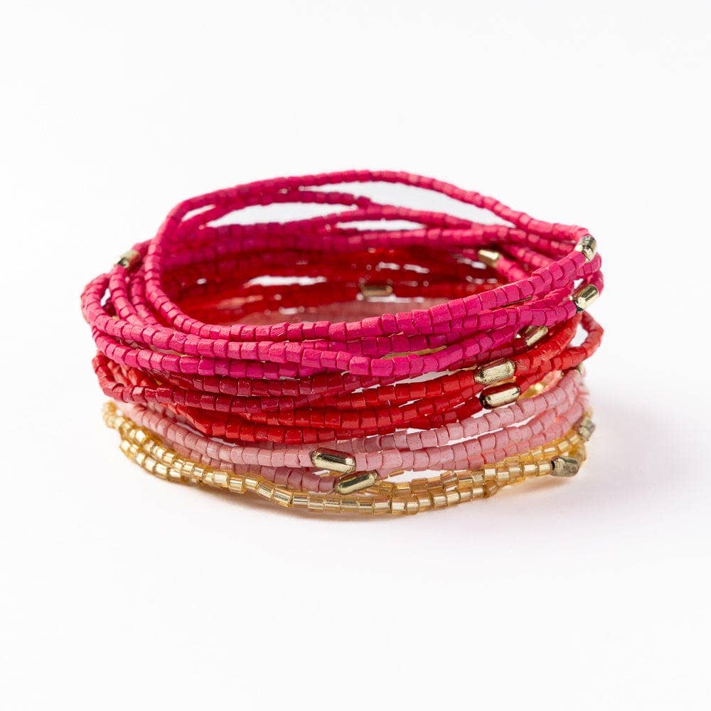Chelsea 18 Strand Luxe Beaded Bracelet Set
