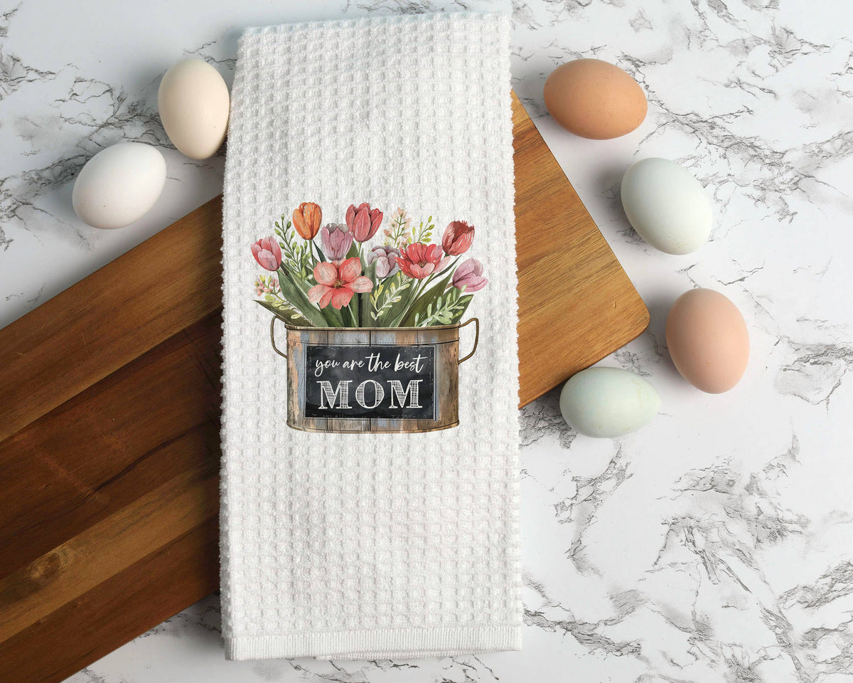 Mother's Day Best Mom Kitchen Towel