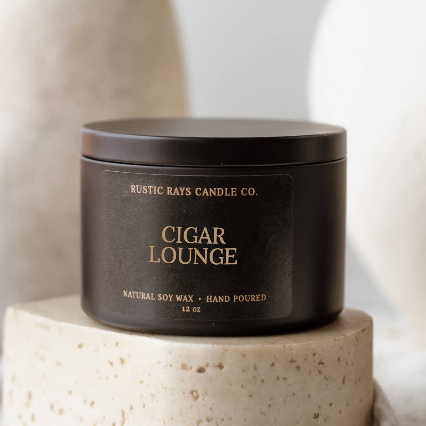 Cigar Lounge 12 oz Soy Candle
