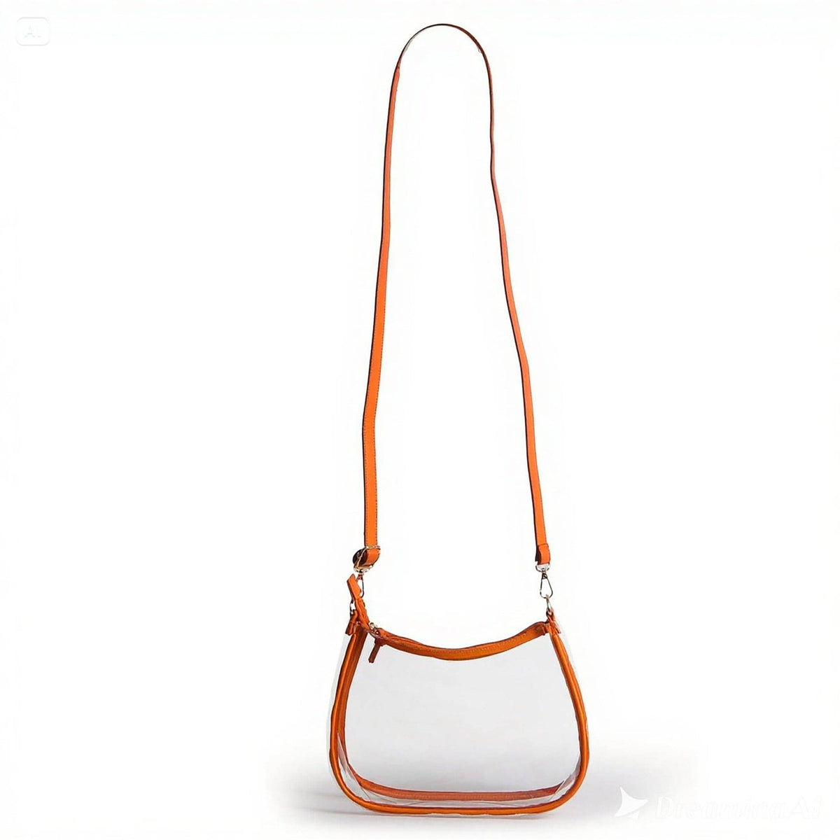Sara Clear Purse - Burnt Orange