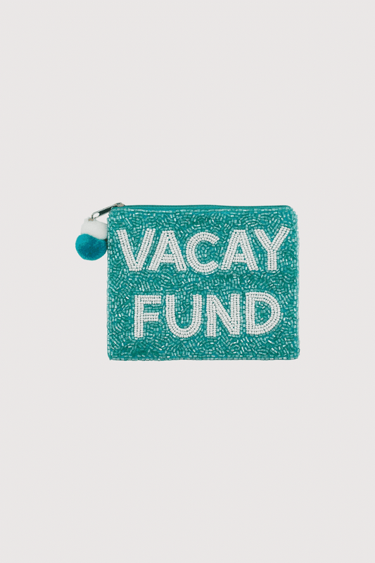 Vacay Fund Beaded Pouch