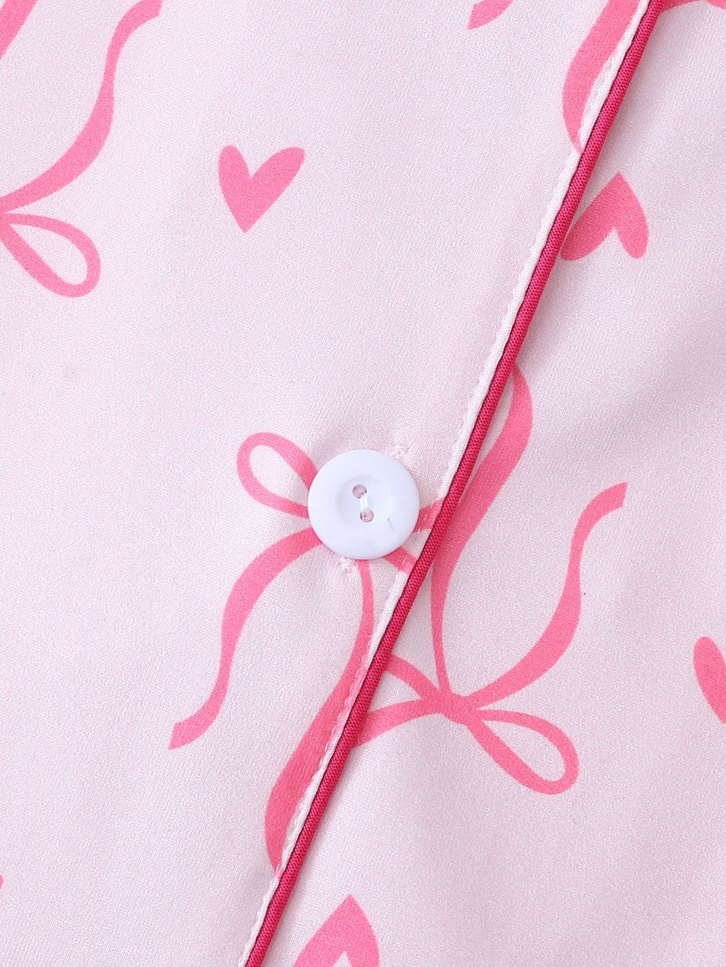 Cozy Cute Bows Prints Pajamas Set