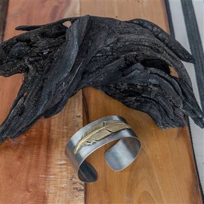 Penna Silver Feather Cuff
