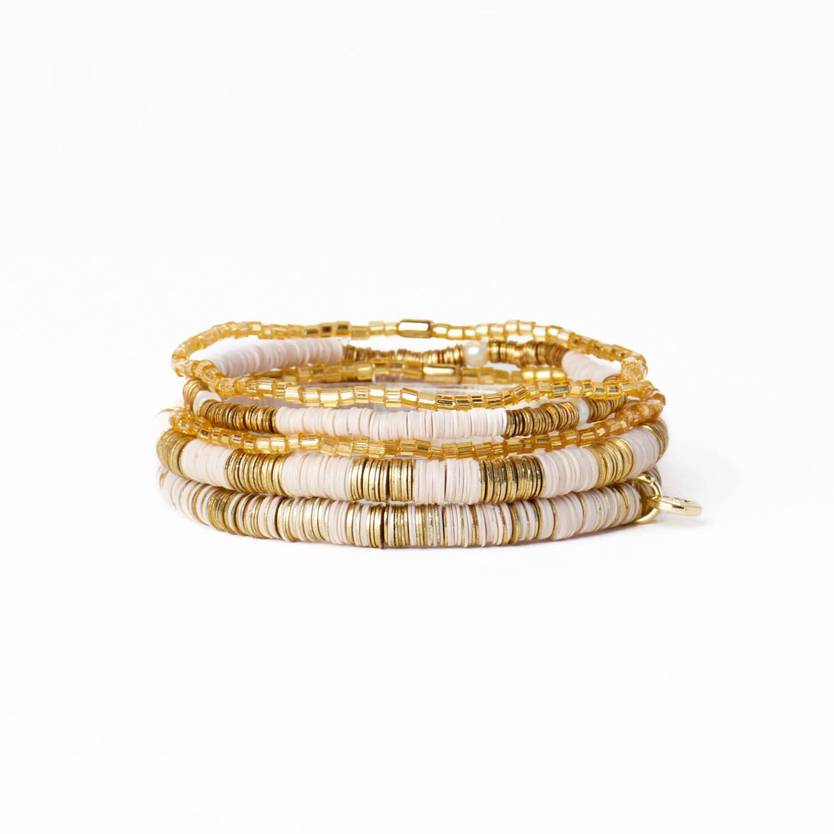 Grace Bracelet Stack of 5 - Ivory