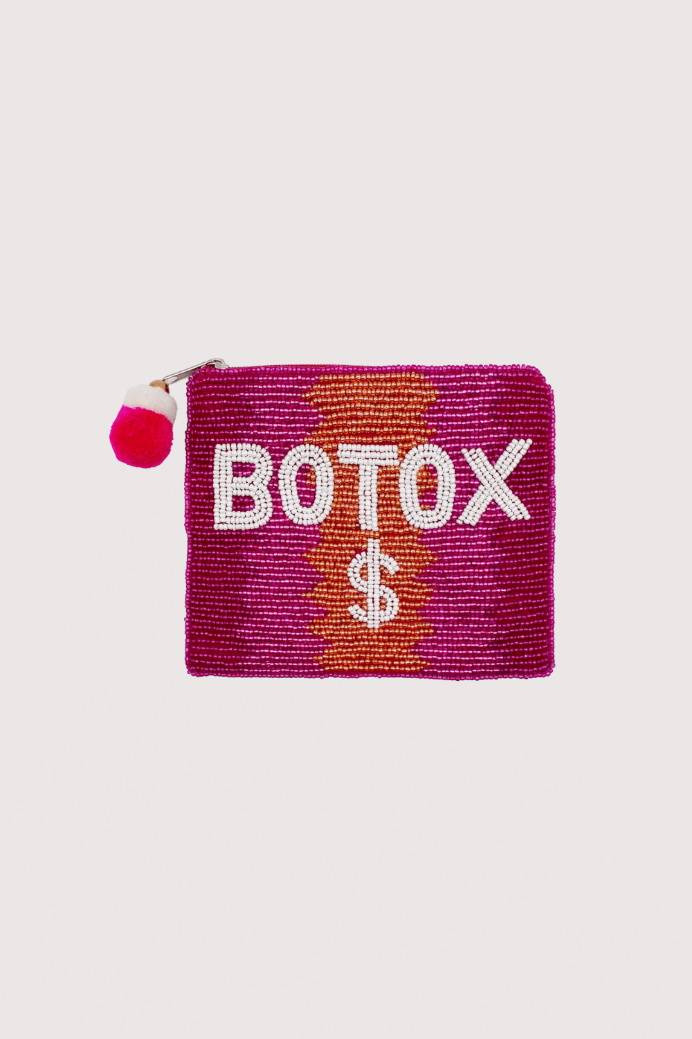Pink Botox $ Beaded Pouch