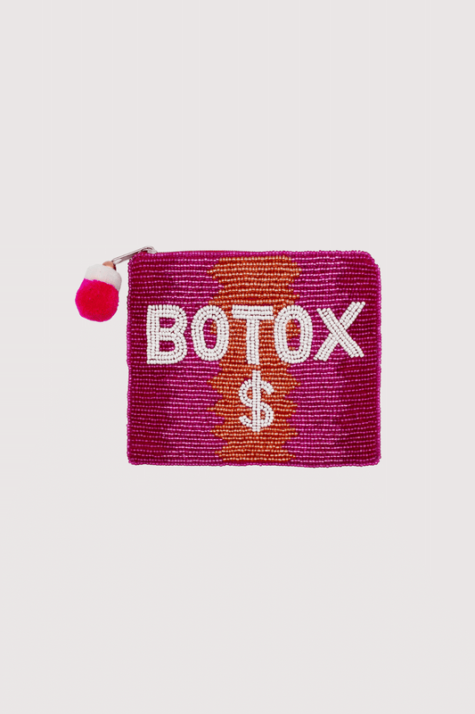 Pink Botox $ Beaded Pouch