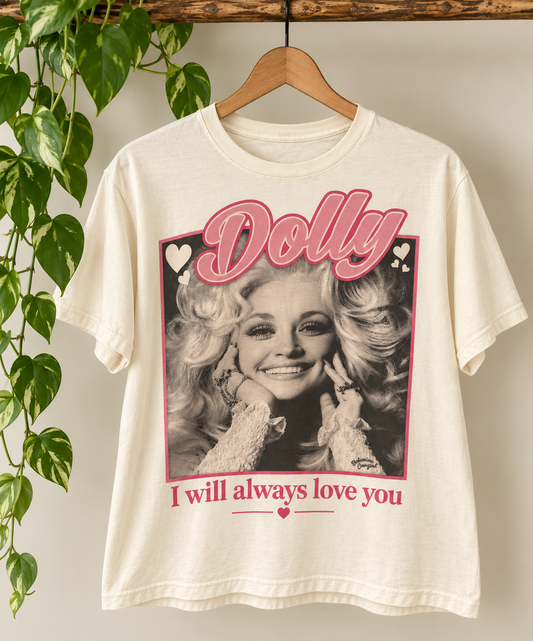 Always Love You Dolly T-shirt Cream
