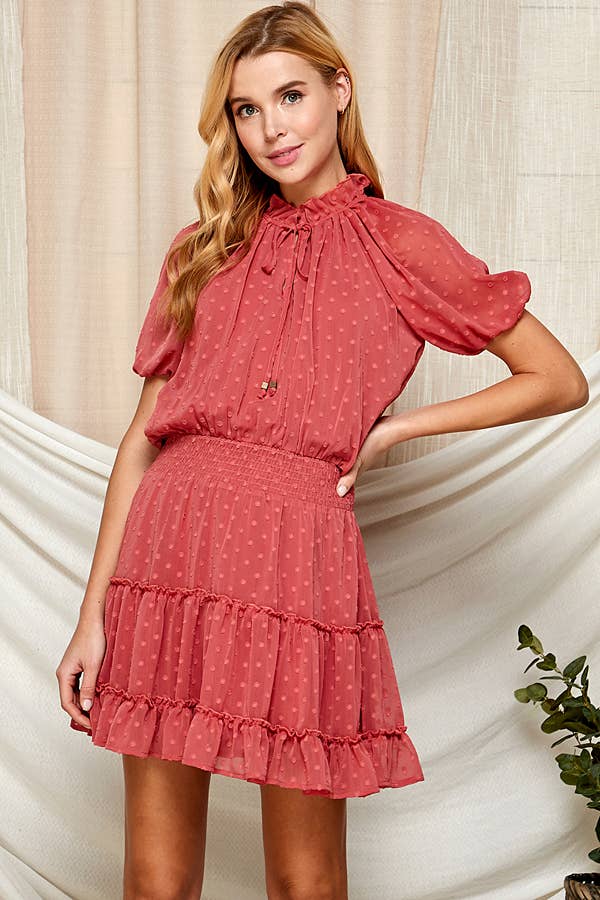 Swiss Dot Semi-Sheer Women's Dress 5181IMD