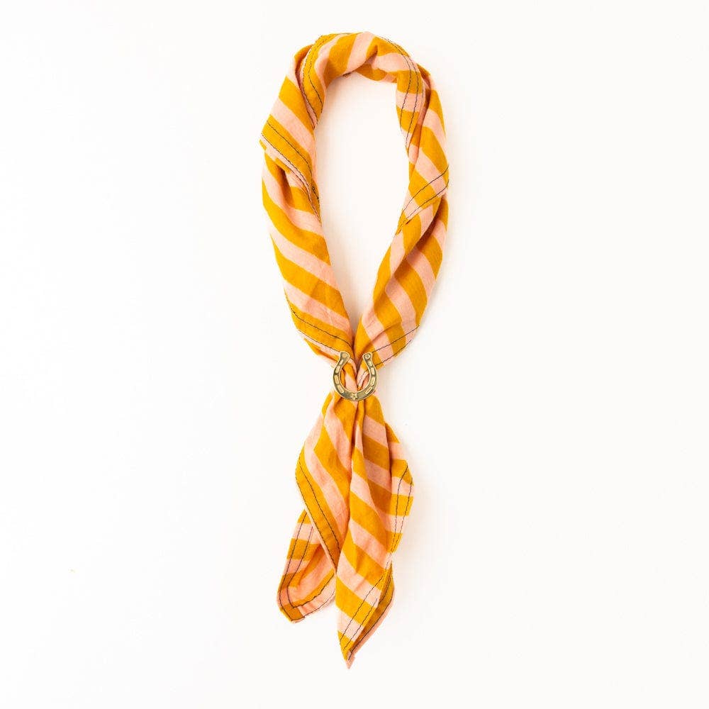 Harper Horseshoe Bandana Ring Brass