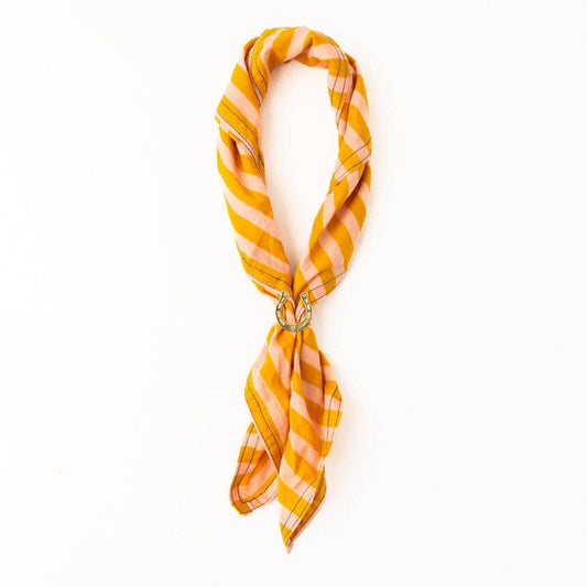 Harper Horseshoe Bandana Ring Brass