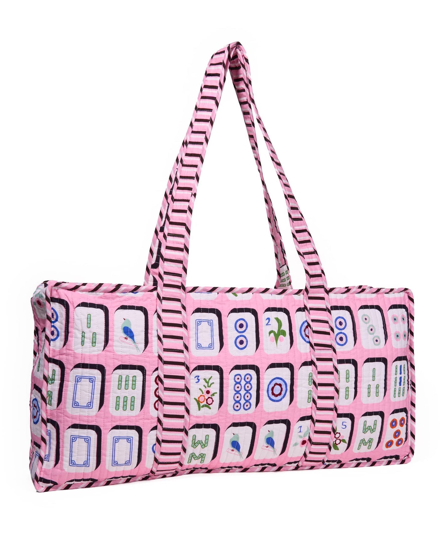 Kaya Mahjong Zippered Game Bag Pink