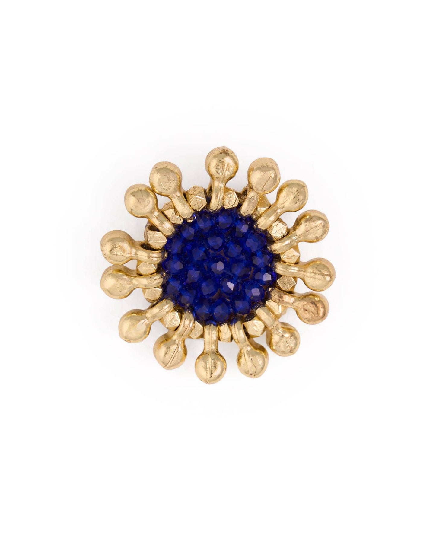 Johannah Crystal Brooch Cobalt