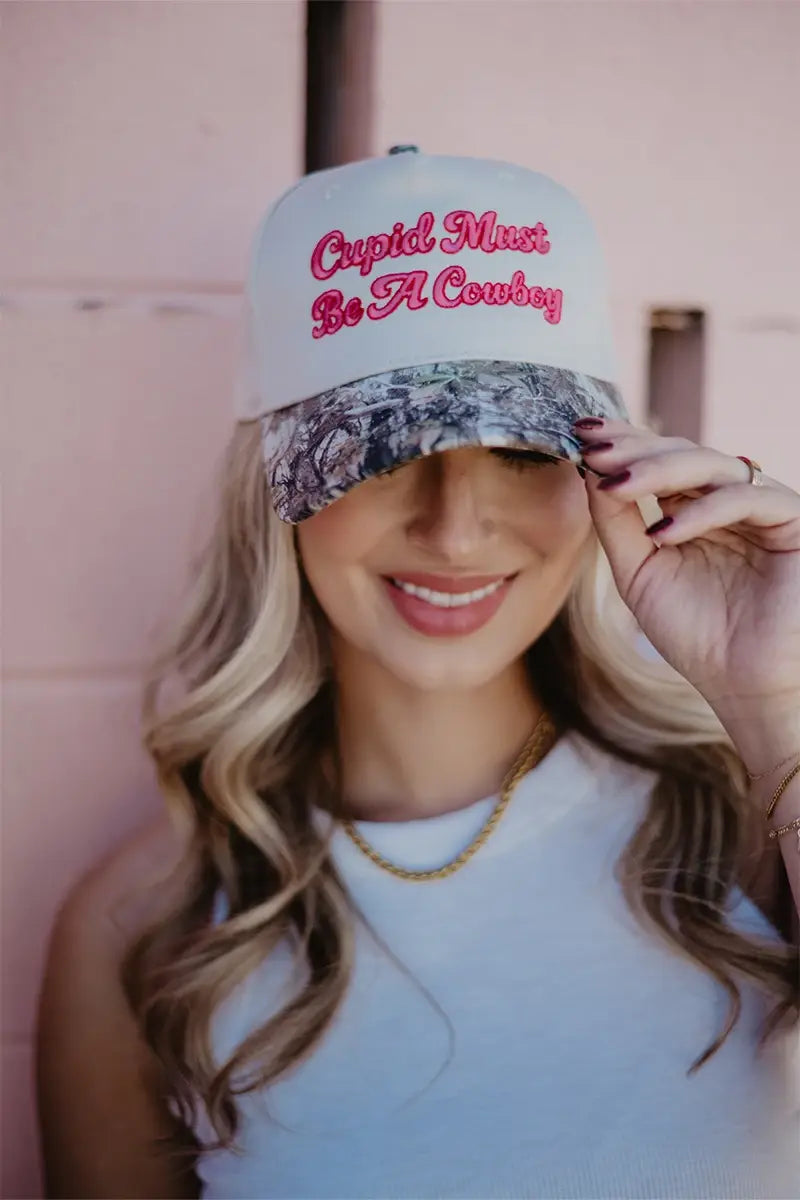 Cupid Must Be A Cowboy Vintage Trucker Hats
