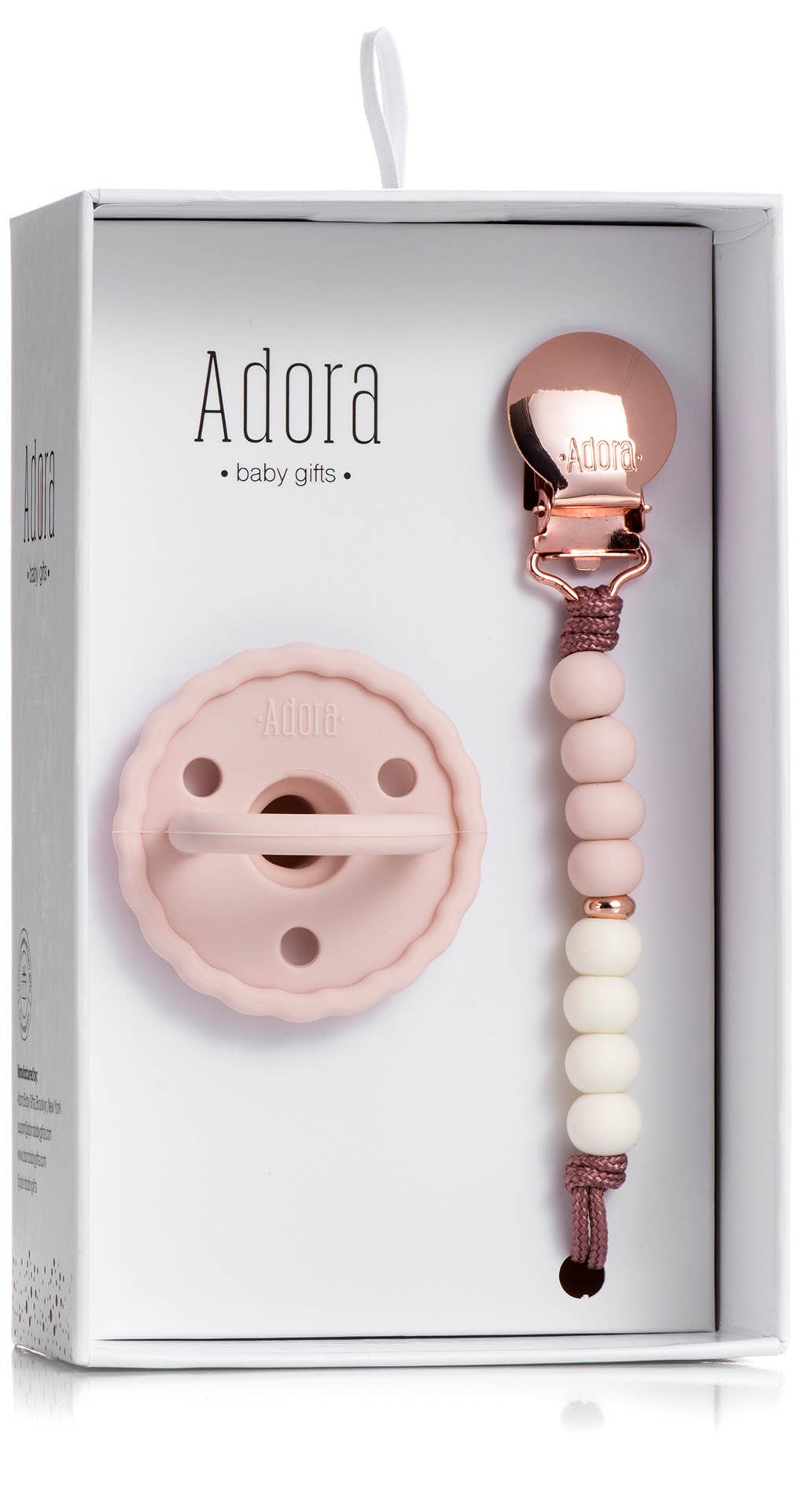 Scalloped Pacifier & Clip Set