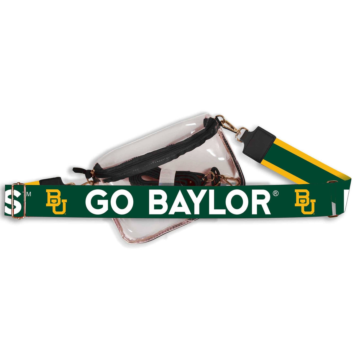 Baylor Hailey Clear Sling Bag with Logo Strap by Desden