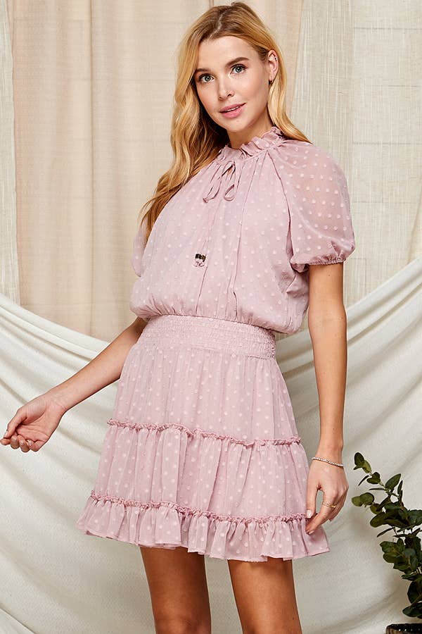 Swiss Dot Semi-Sheer Women's Dress 5181IMD